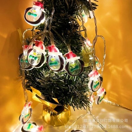 1 st 1,5 m Ljusslinga Juldekoration Jultomte Form Gåva Nattlampa Ljusslinga Utan Batterier För Vardagsrum