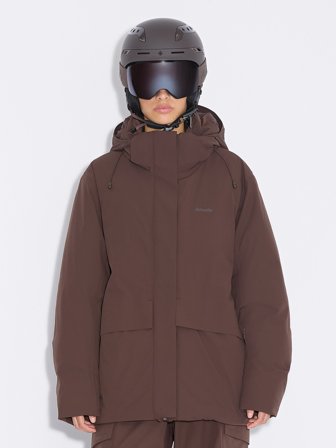 Holzweiler Tryvann Down Jacket - Dk. Brown - Women's - Extra Large