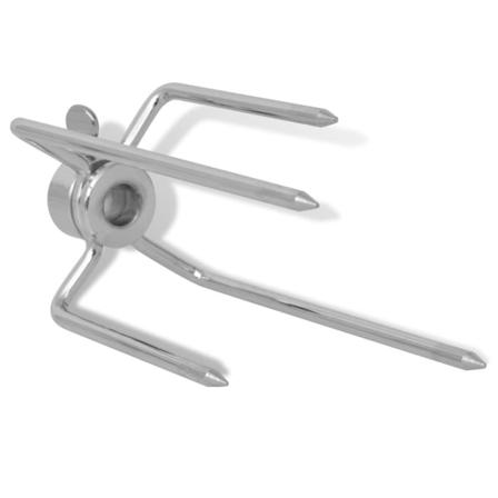 Vidaxl Bbq-spettgafflar 2 St Stål Silver