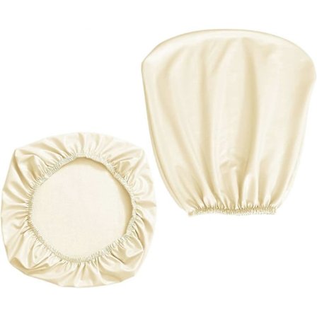 PU-toimistotuolin päällinen, irrotettava joustava nojatuolin päällinen, pyörivän tuolin suojus, öljynkestävä kotiin ja juhliin, beige (LGL)