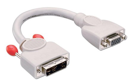 Lindy VGA-adapter - DVI-A (hann) til HD-15 (VGA) (hunn) - 20 cm