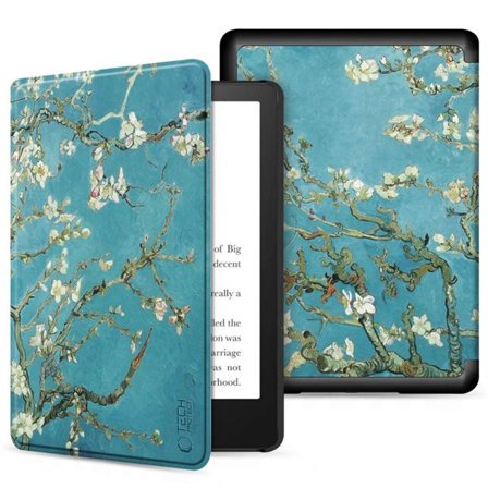 Tech-Protect SmartCase til Kindle 11" 2022 - Blå med Sakura-blomster