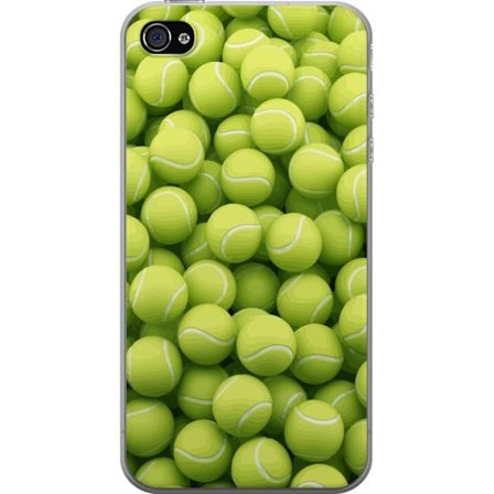 Kompatibel Mobilcover til Apple Apple iPhone 4s Mønster af grønne tennisbolde i høj detalje, sporty motiv med gentagende tekstur og stærke farver