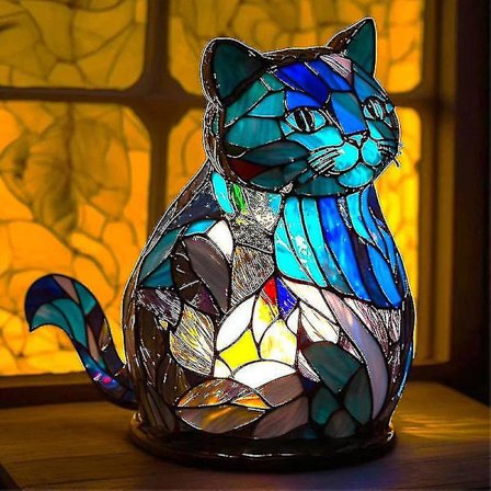 Elefant Dyrelampe Farverig Harpikslampe Til Tiffany Lampe Bordlampe[HhhhS] (FMY)