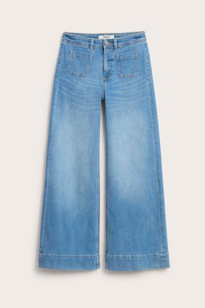 Kappahl | Wide jeans High waist | Ljus denim