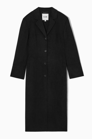COS Femme Manteau De Tailleur En Laine Double Face in Noir