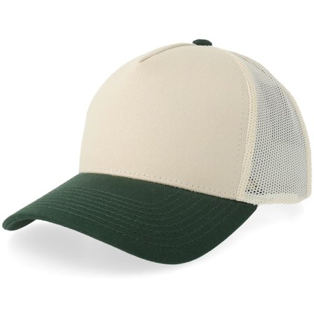 Equip - Beige trucker Lippis - Stone/Forest Green A-frame Trucker @ Hatstore