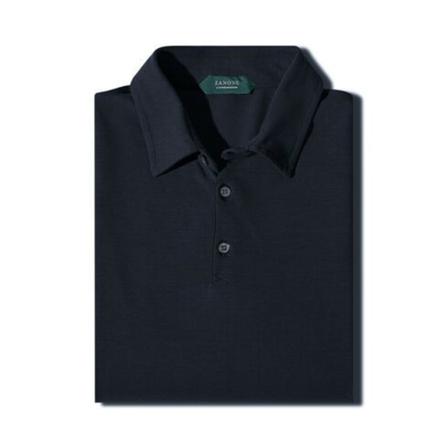 Zanone T-shirt Blå, Herre Polo, Størrelse: M