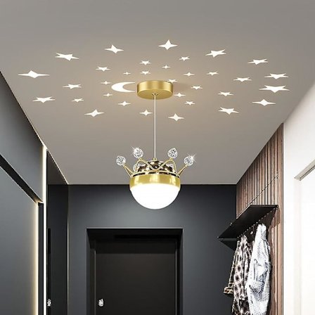 17 cm Hengelampe Design Lys Akrylmalt Moderne