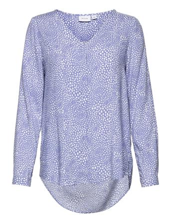 Vipaya V-Neck L/S Shirt/Su Patterned Vila