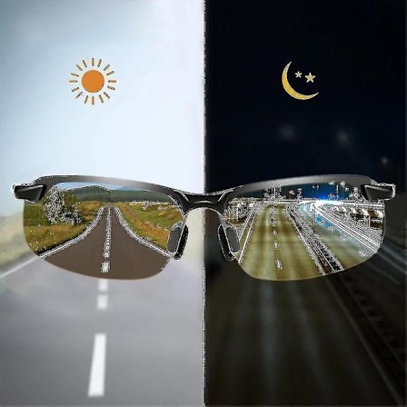 Farveskiftende solbriller til mænd - Polariseret kørsel - Kamæleonbriller (stil 9)