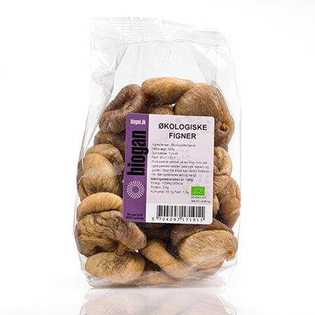 Biogan Figner Ø 500 g, Helse & Madvarer, Tørret Frugt & Nødder, Tørret Frugt