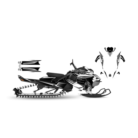 SweTown Dekalkit Team-Racer-20-White - Lynx Xtrim RE 3500 850 E-Tec 2018-2020