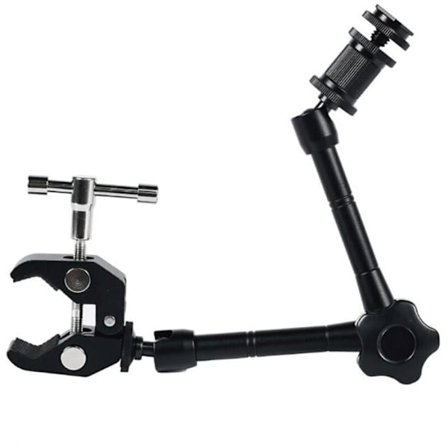 Nivelvarsi monitorille LCD-näyttö DSLR-kamera Monitoimipuristin rapu-puristimella 11quot Musta ODIPIE