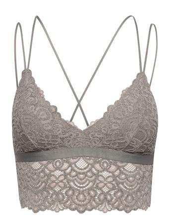 Hco. Girls Bralettes Lingerie Bras & Tops Soft Bras Triangle Bras Grå Gilly Hicks