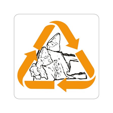 Aufkleber für Abfalltrennung - Leichtstoffe