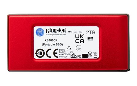 Kingston XS1000R 2TB SSD Pocket-Sized USB 3.2 Gen 2 External Solid State Drive Red