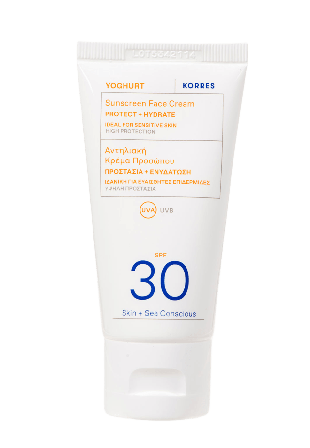Korres Yoghurt Face Sunscreen SPF 30 Solskydd & solvård Unisex 50 ML