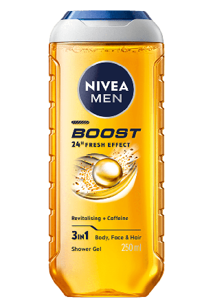 NIVEA Duschtvål Boost Shower Gel 250 ml MEN Kropp Herr 250,00
