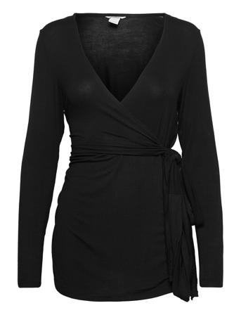 Top Mom Wrap Nursing Moa Bluse Langermet Svart Lindex