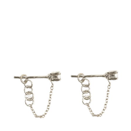 Syster P Minimalistica Solo Nova Earrings Silver Örhängen Dam ONESIZE