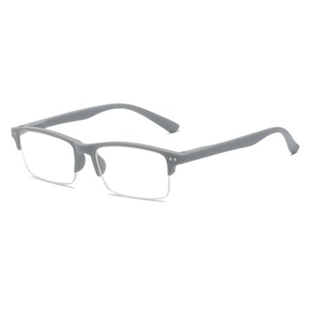 Anti-blått lys Lesebriller Firkantede briller GRÅ STYRKE