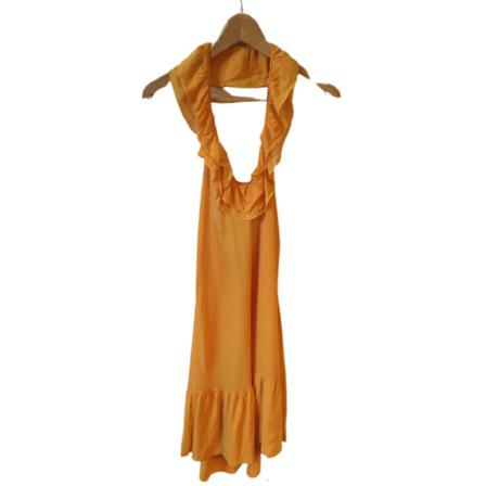 Dior Vintage, Pre-owned Robe T.36 Geel, Dames, Maat:S,stof