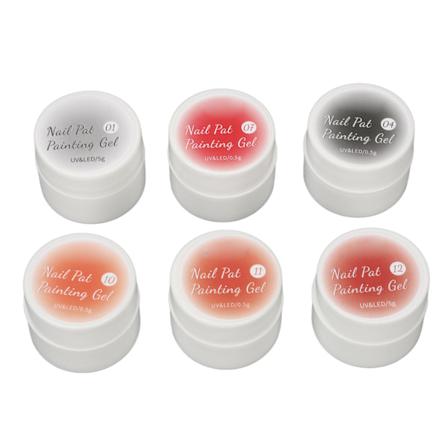 6 väriä helmiäisväriset kynsigeelit, kimaltelevat, kiiltävät, erittäin pigmentoidut, pitkäkestoiset, heijastavat glitter-piirustusgeelit