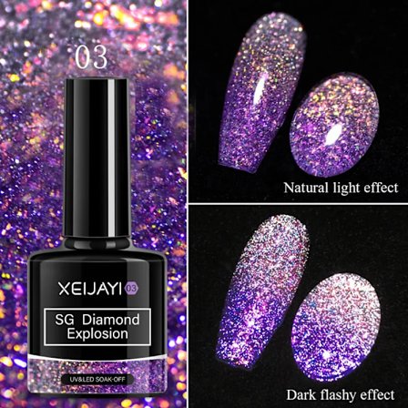 XEIJAYI Rosa Kattöga Gel Nagellack Keramisk Magnetisk Gel UV Semi-permanent Emaljer Lack Nagelmaterial För Professionella Gel