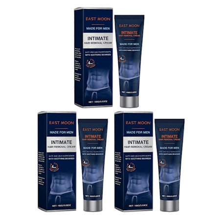 Hårfjerningskrem for menns private område, sensitiv hud, langvarig glatthet for menn