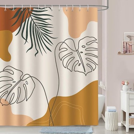 Bohemisk Duschdraperi Mögelresistent Tvättbar 180x200