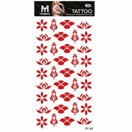 Midlertidig tatovering 19 x 9cm - Motiv