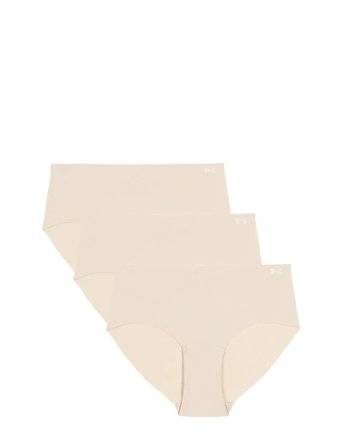 Under Armour | Ua Pure Stretch No Show Hipster-Solid 3Pk | XS