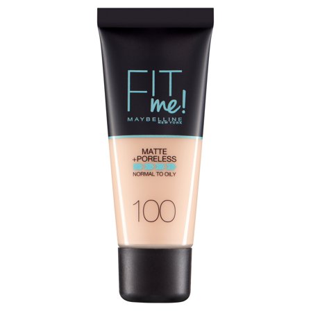 Maybelline New York Fondotinta Opacizzante Fit Me! Matte&Poreless Warm Ivory (100) - Fondotinta liquido