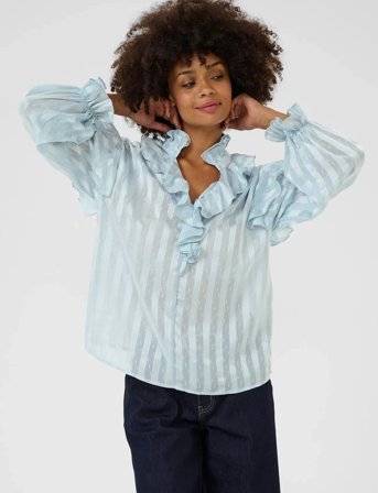 Culture Cuflowy Blouse - Blue - XS