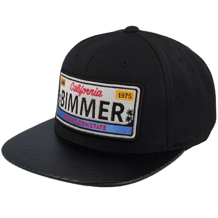 Iconic - Black - snapback - Cap - Bimmer License Plate Black/Carbon Snapback - Hatstore
