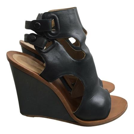Balenciaga Vintage Pre-owned sandałyy , Zwart , Dames , Maat: 40 EU Vintage Schoenen