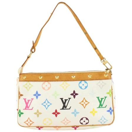 Louis Vuitton Vintage Pre-owned Shoulder Tass , Wit , Dames , Maat: ONE Size Vintage Tassen