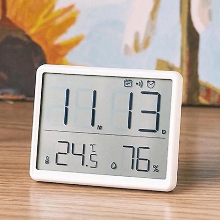 Skrivbordsklocka, hygrograf, digital klocka, miniklocka, väckarklocka, digital hemklocka, termometer, elektronisk klocka, enkel klocka, klocka