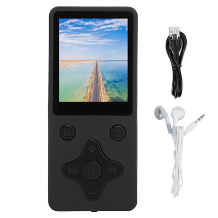Bärbar HiFi MP4-spelare Mini Musikspelare FM-radio Ljudinspelare med Kryssknapp