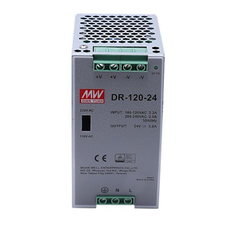 DR-120-24 120W Industriel Kvalitet Skinne Strømforsyning 24V5A Switching Strømforsyning Skinne Montering Switch