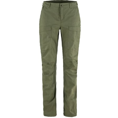 Fjällräven Women's Abisko Hybrid Trail Hose in Laurel Green/Grün, G-1000 | Size: 46/Regular