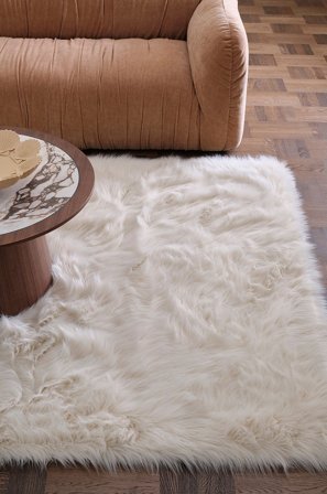 Staycation - Ryamatta Flossy - Beige - Lugg & ryamattor - 200X300 - Från Homeroom