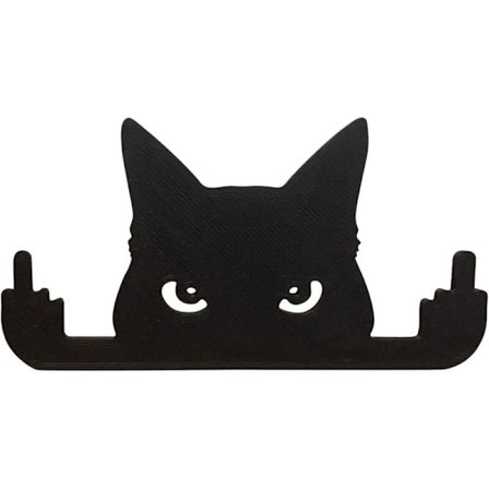 Kikande Katt Skulptur Kikande Svart Katt Staty Svart Katt Dekorationer för Trädgård, Söt Katt Skylt Gräsmatta Prydnad, Utomhus Trädgårdsdekor