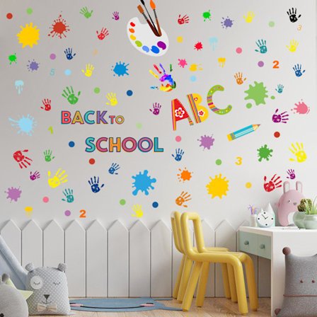 Back-to-School Stickers Etiketter Klistermärken Papper Present Taggar Sticke