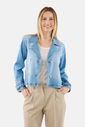 B. COPENHAGEN - Denim Jakke - Lyseblå - Dobbeltradet