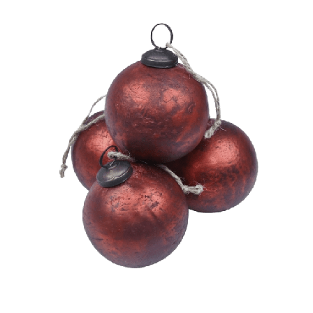 by Benson Julgranskulor Lux Inredningsdetaljer Röd 8 cm