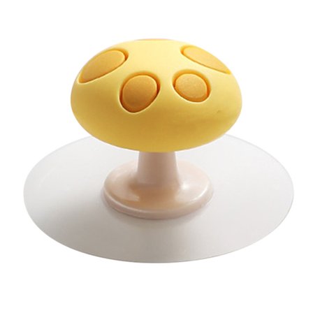 Toalettsitslyftare i silikon, halkfri, flexibelt svampskydd, lyfthandtag för barn, badrum, gul