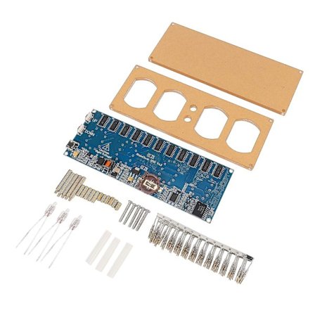 Diy In12 In-12 Nixie-putki Pcba-sarja Digitaalinen kello Kaunis lahja(sininen)