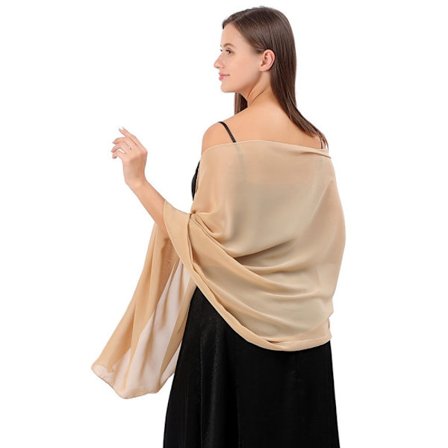 Aftenkjoler Sjal Dame Cape Wraps CHAMPAGNE CHAMPAGNE